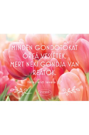 Tulipános hűtőmágnes