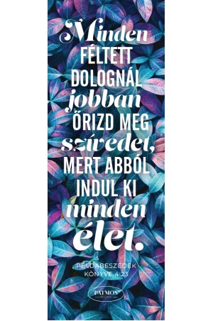 Lila leveles könyvjelző