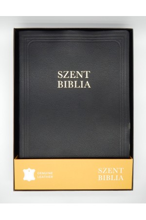 Bőr Biblia - Extra nagy - Fekete