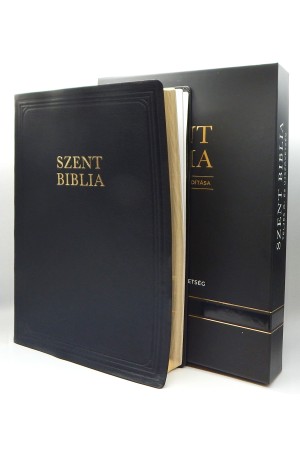 Bőr Biblia - Extra nagy - Fekete