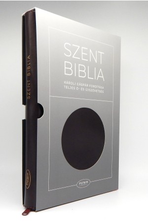 Biblia - Nagy - Sötétbarna - Cipzáros