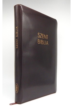 Biblia - Nagy - Sötétbarna - Cipzáros