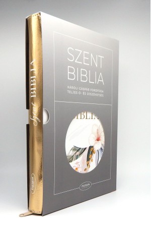 Biblia - Nagy - Virágos - Cipzáros