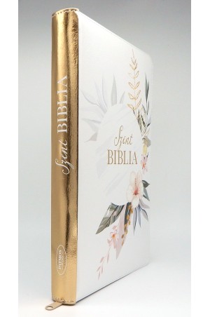 Biblia - Nagy - Virágos - Cipzáros