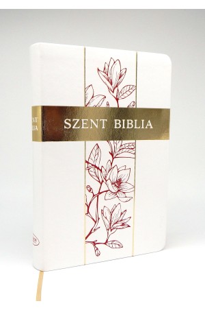 Biblia - Közepes - Fehér liliom - Regiszteres