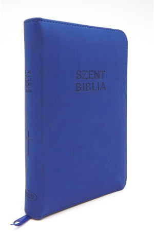 Biblia - Mini - Kék - Cipzáros