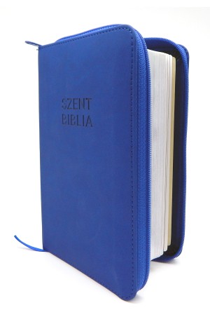 Biblia - Mini - Kék - Cipzáros