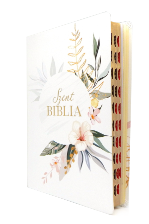Biblia - Nagy - Virágos - Regiszteres