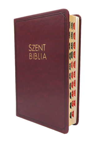 Biblia - Közepes - Bordó - Regiszterrel