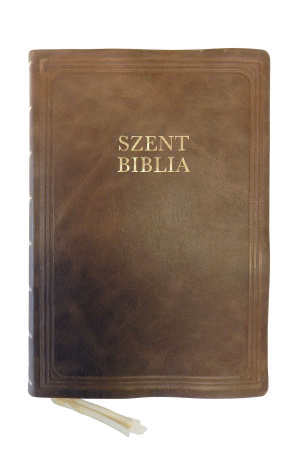 Bőr Biblia - Extra nagy - Barna
