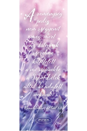 Levendulás könyvjelző