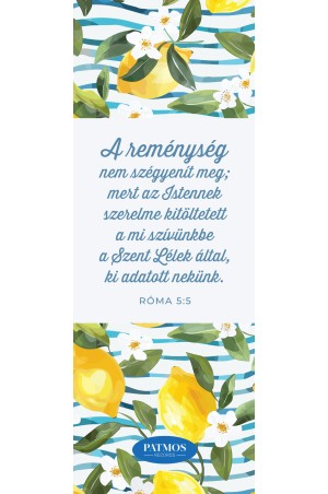 Reménység – citromos könyvjelző