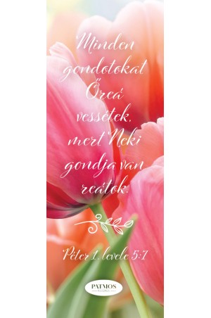 Tulipános könyvjelző