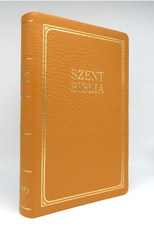 Nagy Biblia Exclusive - Mustár - Regiszterrel (marhabőr + díszdoboz)